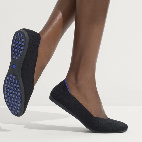 Rothy’s NEW Daily Flat Black Ballet Flats Size 7.5 Comfort Everyday Slip-On - Picture 5 of 13